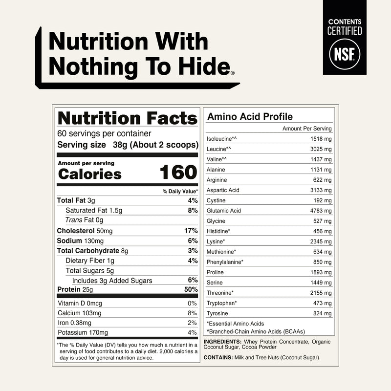 Chocolate Whey Protein Powder - Chocolate